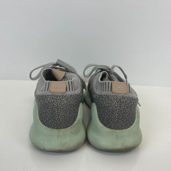 Adidas PureBoost Running Shoes Grey Lime Green Womens Size 9 - Picture 4 of 6